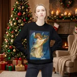 Christmas Angel and Gold Harp Sweatshirt