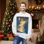 Christmas Angel and Gold Harp Sweatshirt