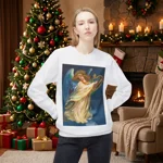 Christmas Angel and Gold Harp Sweatshirt