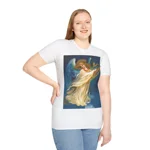 Christmas Angel and Gold Harp T-Shirt