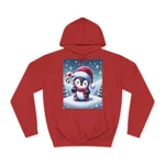 Christmas Candy Cane Penguin Hoodie