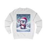 Christmas Candy Cane Penguin Sweatshirt