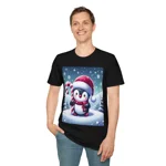 Christmas Candy Cane Penguin T-Shirt