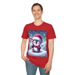 Christmas Candy Cane Penguin T-Shirt