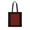 Christmas Dark Red Plaid Tartan Pattern Cotton Shopping Tote Bag