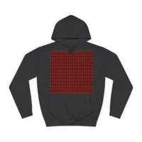 Christmas Dark Red Plaid Tartan Pattern Hoodie