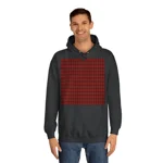 Christmas Dark Red Plaid Tartan Pattern Hoodie