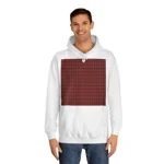 Christmas Dark Red Plaid Tartan Pattern Hoodie