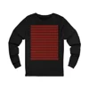 Christmas Dark Red Plaid Tartan Pattern Long Sleeve T-Shirt