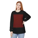 Christmas Dark Red Plaid Tartan Pattern Long Sleeve T-Shirt