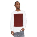 Christmas Dark Red Plaid Tartan Pattern Long Sleeve T-Shirt