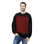 Christmas Dark Red Plaid Tartan Pattern Sweatshirt