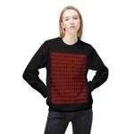Christmas Dark Red Plaid Tartan Pattern Sweatshirt