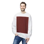 Christmas Dark Red Plaid Tartan Pattern Sweatshirt