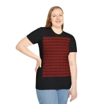 Christmas Dark Red Plaid Tartan Pattern T-Shirt