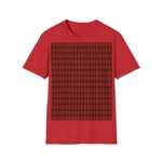 Christmas Dark Red Plaid Tartan Pattern T-Shirt