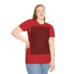 Christmas Dark Red Plaid Tartan Pattern T-Shirt