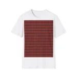 Christmas Dark Red Plaid Tartan Pattern T-Shirt