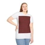 Christmas Dark Red Plaid Tartan Pattern T-Shirt