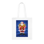 Christmas Eve Santa Claus Gift Delivery Cotton Shopping Tote Bag