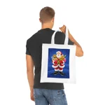 Christmas Eve Santa Claus Gift Delivery Cotton Shopping Tote Bag