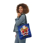 Christmas Eve Santa Claus Gift Delivery Shoulder Tote Bag