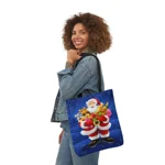 Christmas Eve Santa Claus Gift Delivery Shoulder Tote Bag