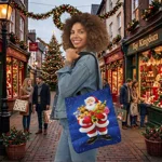 Christmas Eve Santa Claus Gift Delivery Shoulder Tote Bag