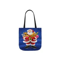 Christmas Eve Santa Claus Gift Delivery Shoulder Tote Bag