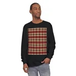 Christmas Red And Green Plaid Tartan Pattern Long Sleeve T-Shirt