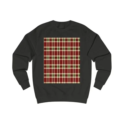 Christmas Red And Green Plaid Tartan Pattern Sweatshirt