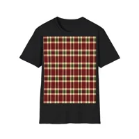 Christmas Red And Green Plaid Tartan Pattern T-Shirt