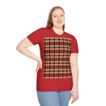 Christmas Red And Green Plaid Tartan Pattern T-Shirt