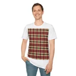 Christmas Red And Green Plaid Tartan Pattern T-Shirt