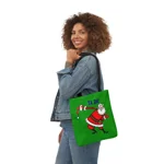Christmas Santa Claus Bowing Ta Da Shoulder Tote Bag