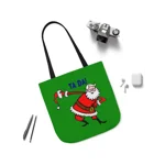 Christmas Santa Claus Bowing Ta Da Shoulder Tote Bag