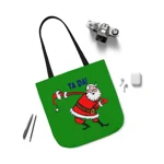 Christmas Santa Claus Bowing Ta Da Shoulder Tote Bag
