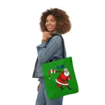 Christmas Santa Claus Bowing Ta Da Shoulder Tote Bag