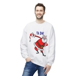 Christmas Santa Claus Bowing Ta Da Sweatshirt