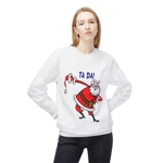 Christmas Santa Claus Bowing Ta Da Sweatshirt