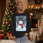 Christmas Snowman Winter Wonderland long Sleeve T-Shirt