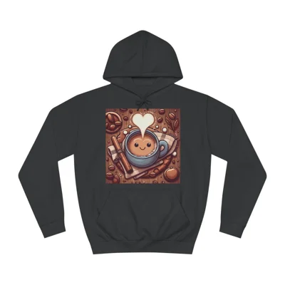 Coffee Lover Winter Warmer Cute Cartoon Hoodie