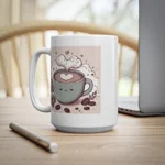 Coffee Love Christmas Cute Cartoon Coffee Mug