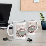 Coffee Love Christmas Cute Cartoon Coffee Mug
