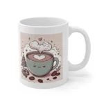 Coffee Love Christmas Cute Cartoon Coffee Mug