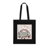 Coffee Love Christmas Cute Cartoon Cotton Shopping Tote Bag