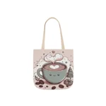 Coffee Love Christmas Cute Cartoon Shoulder Tote Bag