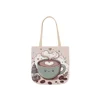 Coffee Love Christmas Cute Cartoon Shoulder Tote Bag
