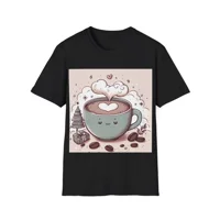 Coffee Love Christmas Cute Cartoon T-Shirt