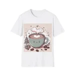 Coffee Love Christmas Cute Cartoon T-Shirt